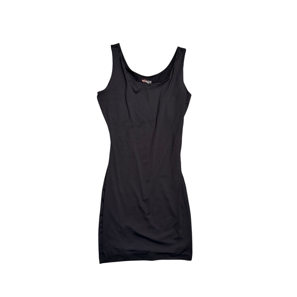 Assets by Sara Blakely Black Shapewear Bodycon Tank Dress L